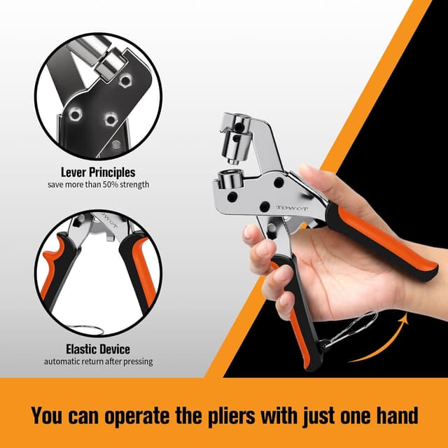 Detalle de TOWOT eyelet punch kit 500 pcs 10mm