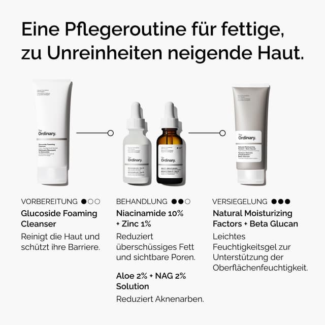 Detalle de The Ordinary Aloe 2% + NAG 2% Solution (30 ml) – beruhigende Pflege gegen Aknenarben