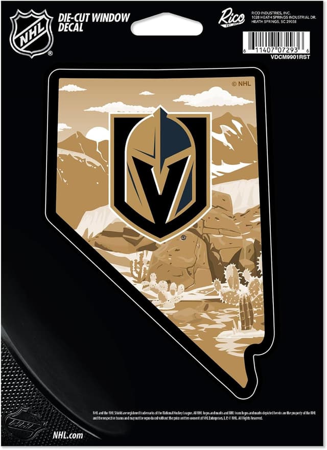 Detalle de Rico Industries NHL Hockey Seattle Kraken Resort 5" x 7" Vinyl Die-Cut Decal for Car, Truck, and Home