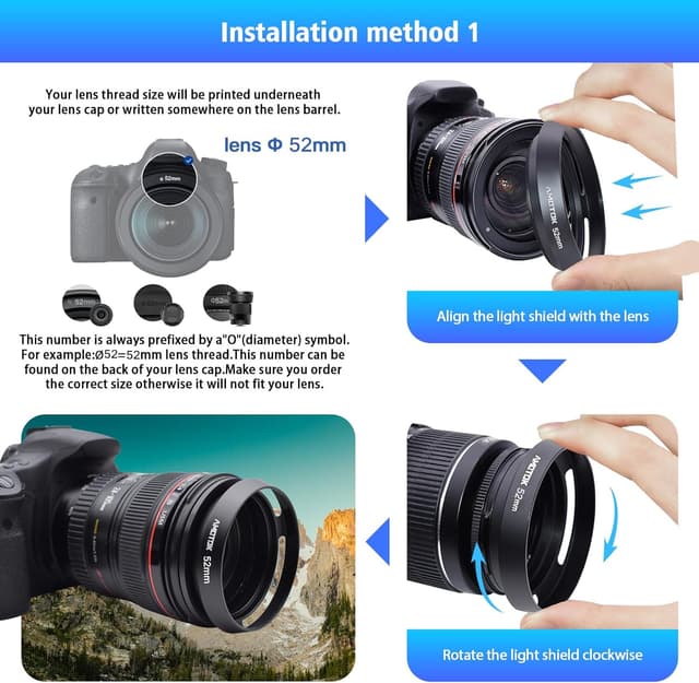 Detalle 2 de 52mm Lens Hood for Ø52mm Lenses