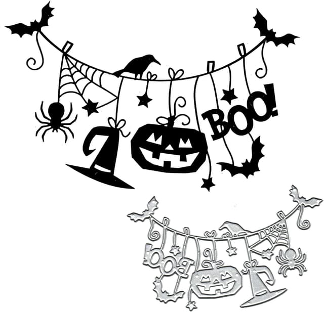 Imagen de Halloween Boo Dies Metal Cutting Dies en OfertitasTOP