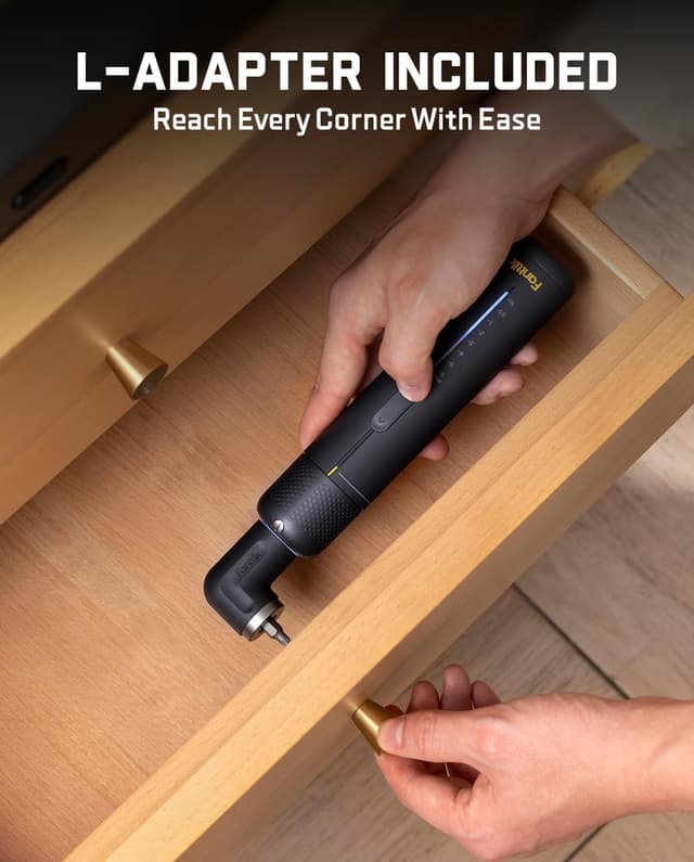 Detalle 2 de Fanttik S2 Pro 3.7V Cordless Electric Screwdriver Set (7 torque settings, 20 bits, 90° adapter)