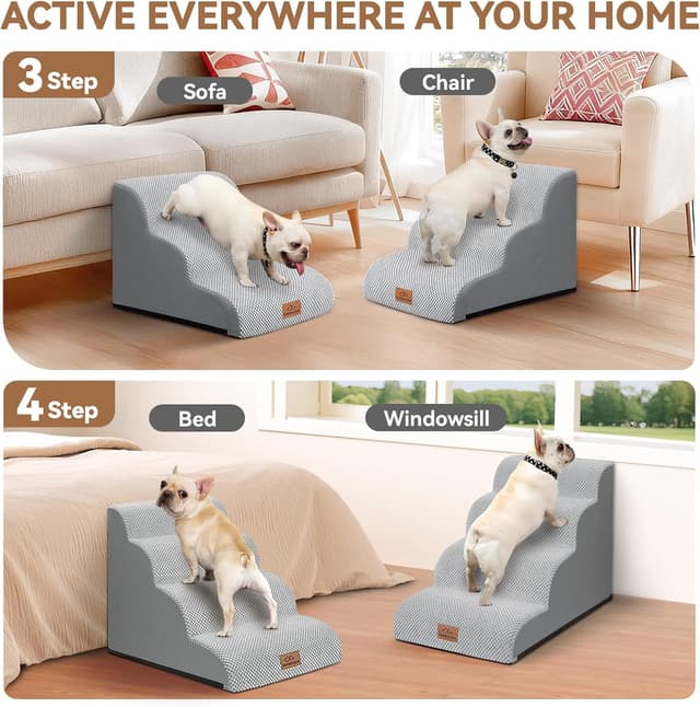 Thumbnail 1 de Zerbuger Dog Ramp and 4-Step Stair 16"