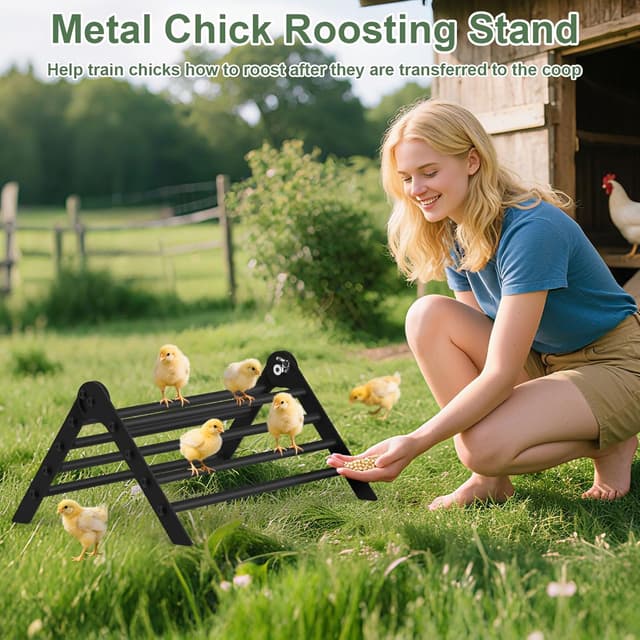 Thumbnail 4 de Giyiprpi Adjustable Metal Chicken Perch 8-roots ๐