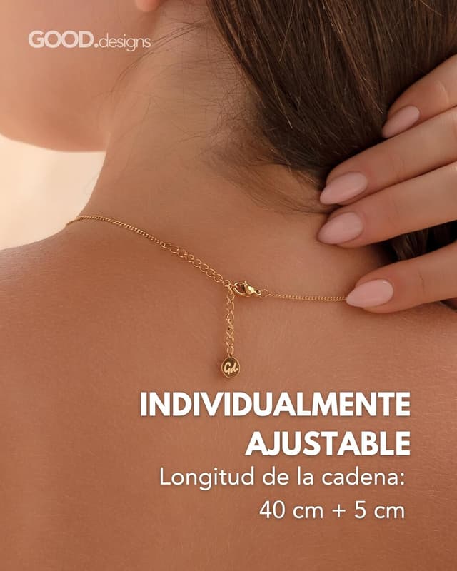 Thumbnail 3 de GD GOOD.designs Collar Letra Dorada Bubble 18K