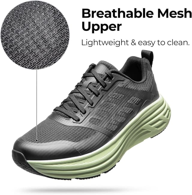 Detalle de NORTIV 8 Men’s Walking Running Tennis Cushioning Shoes with ActiveFloat