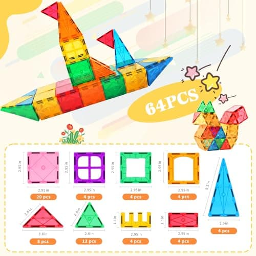 Thumbnail 5 de NAETANY Bloques Magnéticos 3D para Niños, Juego Educativo🧲