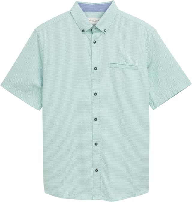 Detalle de TOM TAILOR 1046077 Camicia da uomo a pois con taschino