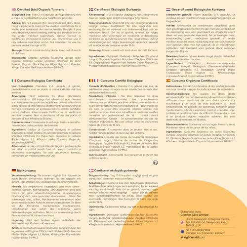 Thumbnail 4 de WeightWorld Curcuma 1520mg con Jengibre