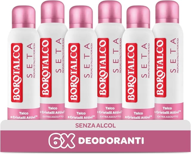Thumbnail 6 de Borotalco Deodorante Spray Seta 48h 4×150 ml