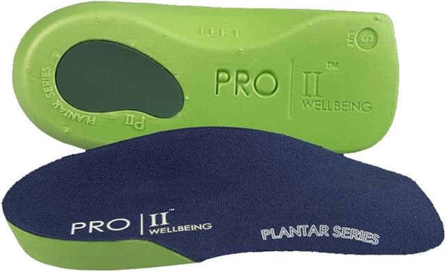 Thumbnail 6 de PRO 11 Wellbeing 1 Pair of Slim Fit 3/4 Orthotic Insoles with Heel Pad for Plantar Fasciitis (7–8.5 UK, Black)