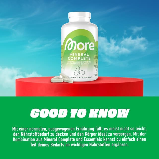 Detalle de More Mineral Complete V4 – Vitamin- und Mineralstoff-Komplex (150 Kapseln)