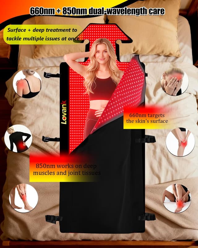 Thumbnail 2 de Lovank Red Light Therapy Mat 81"×33"