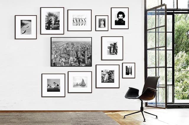 Detalle de Szyeequoo A3 Picture Frame 3 Sets with Clear Plexiglass – Matted to A4, Wall Hanging (Black)