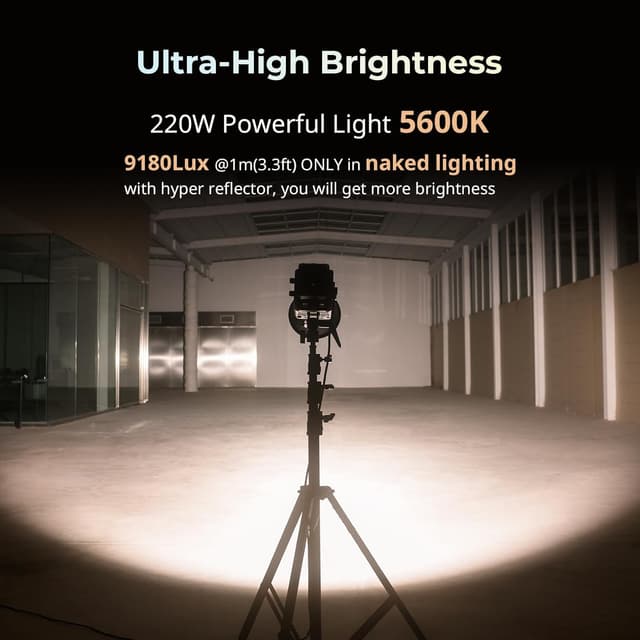 Detalle 2 de SMALLRIG RC 220B Pro 220W bi‑colour video light
