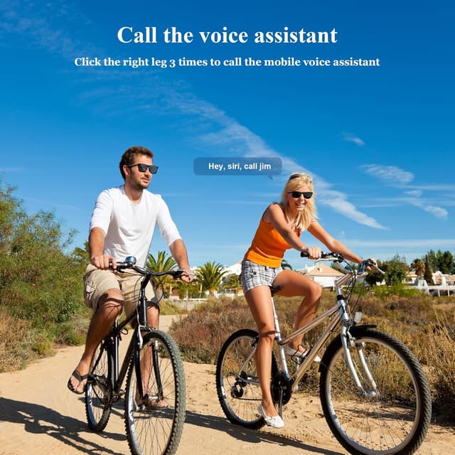 Thumbnail 6 de Blackview Smart Glasses (Bluetooth 5.3) Polarized Sunglasses with Speaker, Voice Control, UV Protection, Anti-Blue Light