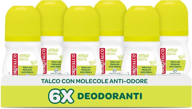 Thumbnail 6 de Borotalco Active Giallo Deodorante Roll-On senza Alcool Profumo Cedro e Lime, 4x50 ml