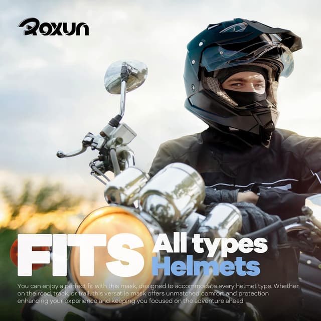 Thumbnail 2 de ROXUN Ski Mask Balaclava Shiesty — windproof face cover 🎭