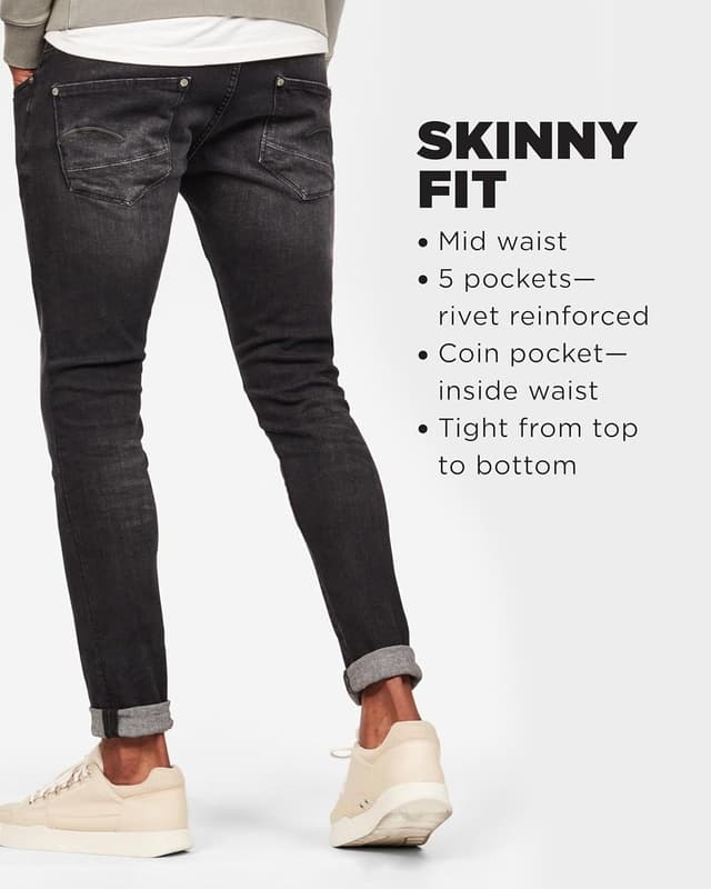 Detalle de G-STAR Men’s Revend Skinny jeans