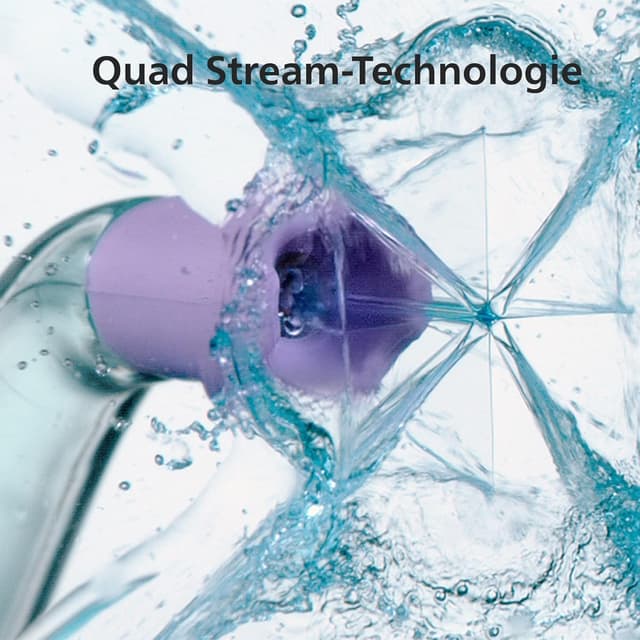 Detalle de Philips Sonicare kabelloser Power Flosser HX3826/31 & DiamondClean 9000 HX9911/27 (HX3886/41) – Munddusche + elektrische Zahnbürste in Weiß