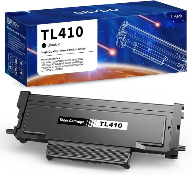 Detalle de Skydo TL410 toner compatibile nero per stampanti Pantum serie TL-410 e P3300DW/P3308DW e M6800/M7100 (1 confezione)