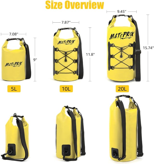 Detalle de MATEPROX Waterproof Dry Bag 10L Roll Top