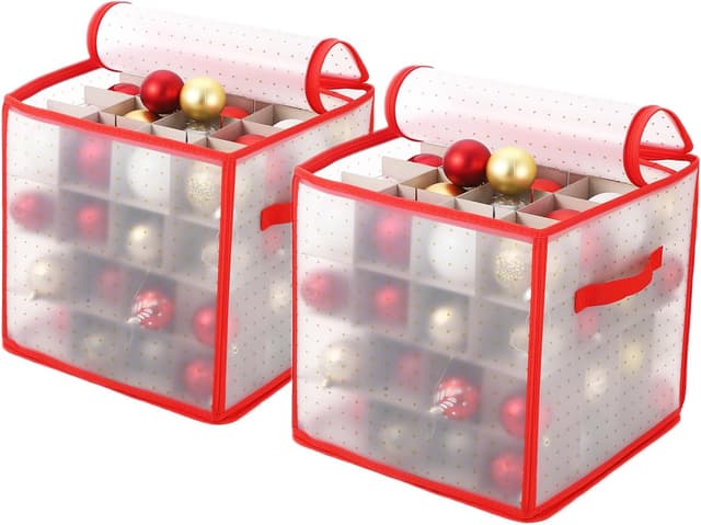 Imagen de Fulasofia Aufbewahrungsbox 128 Fächer für Weihnachtskugeln en OfertitasTOP