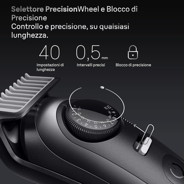 Detalle 2 de Braun Regolabarba Uomo Series 7 BT7545 con lama ProBlade e selettore 40 lunghezze (fino a 120 min)