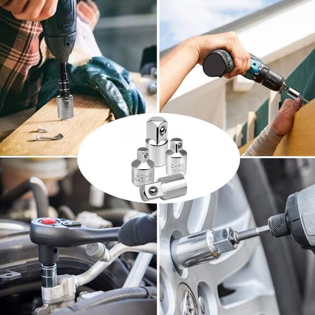 Thumbnail 5 de Set adattatori bussola 4 pezzi 1/2–3/8