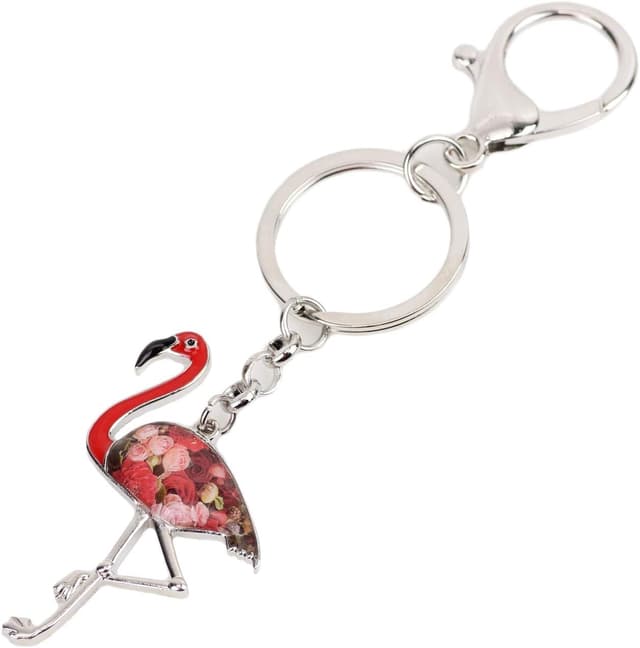 Thumbnail 3 de RAIDIN Porte-clés Flamant Rose Émaillé