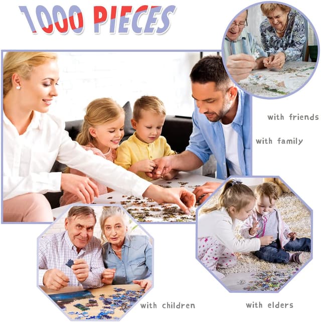 Detalle de 1000 piece jigsaw puzzle for adults