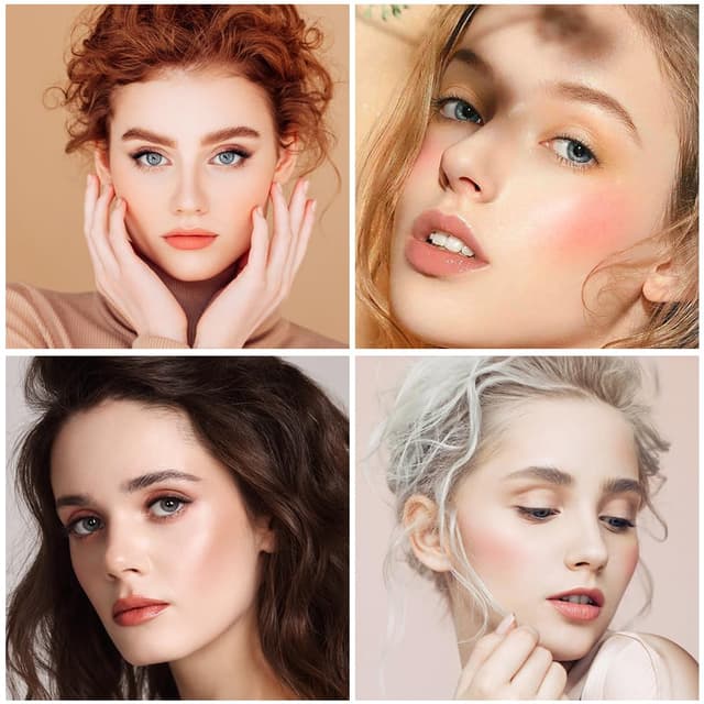 Detalle de LOPHE Blush Stick (3er-Set) flüssiges, mattes & wasserfestes Rouge Beauty Wand – für ein natürliches, langanhaltendes Finish (01+02+03)