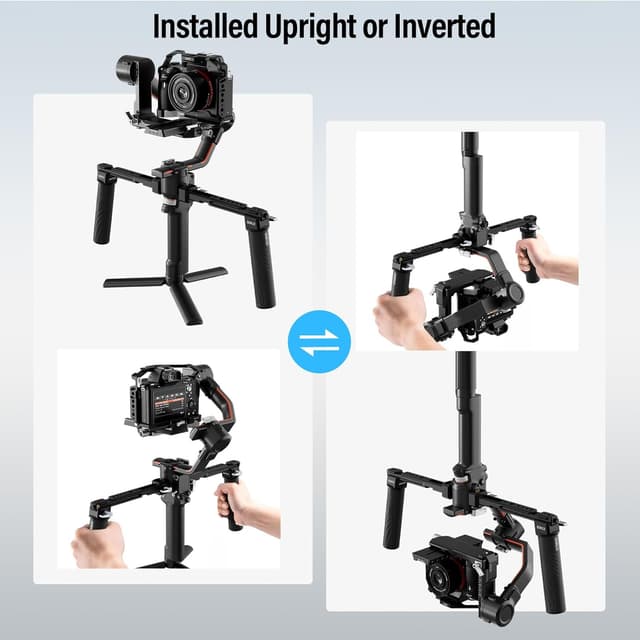 Detalle de SIRUI AM-DSH dual handgrip gimbal grip