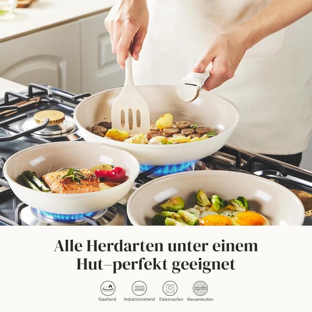 Detalle 2 de Redchef Pfannenset 20, 24, 28 cm mit abnehmbarem Griff