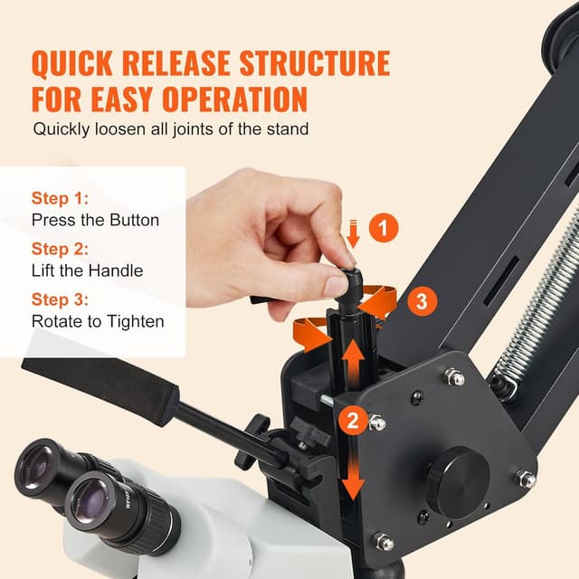 Thumbnail 3 de VEVOR Microscopio 7X-45X per gioielli 🔬