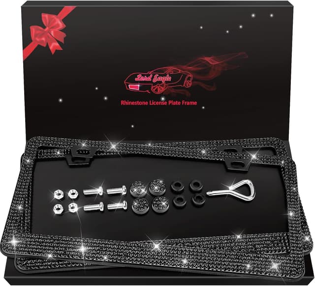 Imagen de Luxury Bling License Plate Frames 2 Pack en OfertitasTOP