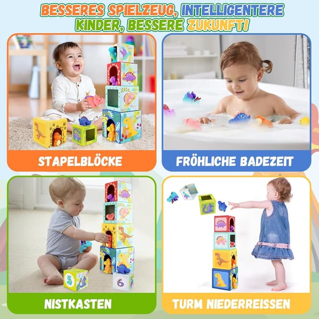 Thumbnail 1 de KMTJT Stapelwürfel & Stapelturm für Kleinkinder 🎲