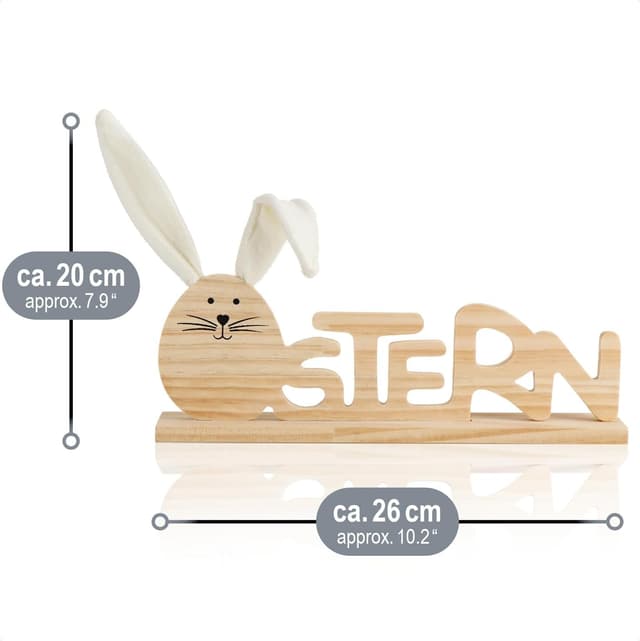 Thumbnail 5 de com-four® Présentoir décoratif Pâques 26x20 cm