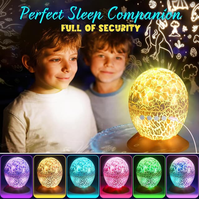 Detalle 1 de iKidiki Dino Nachtlicht Projektor mit Timer