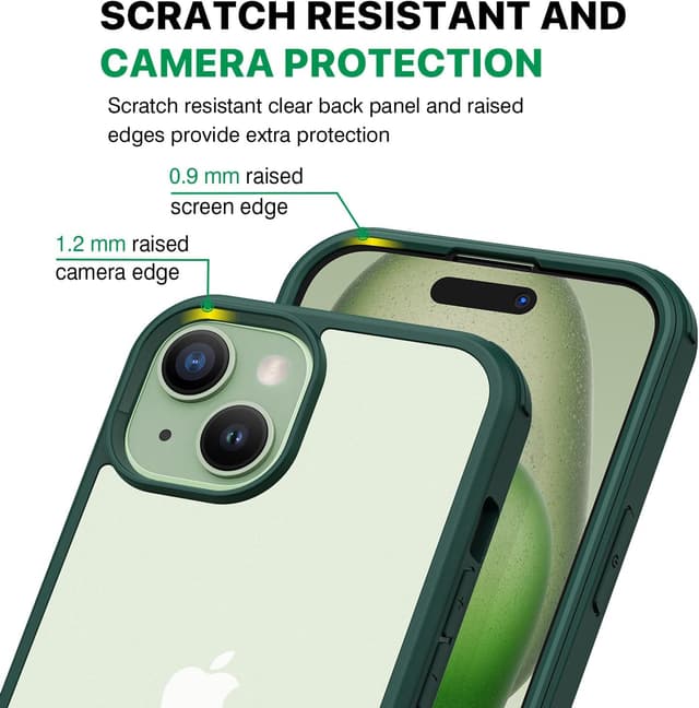 Thumbnail 4 de CENHUFO iPhone 15 Case with Built‑in Screen Protector 360° Cover
