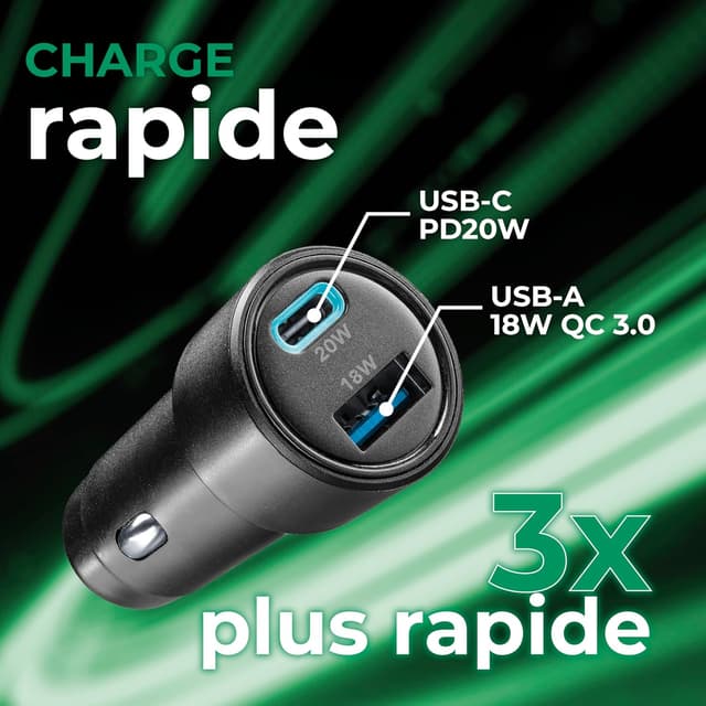 Thumbnail 1 de Teknoll Chargeur Rapide 20 W USB‑C et USB