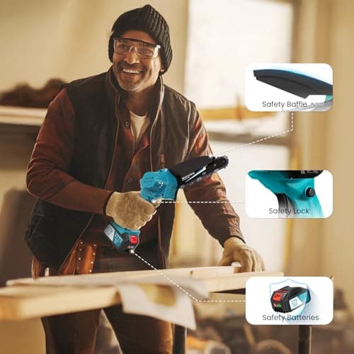 Thumbnail 7 de SEESII Mini Motosierra Eléctrica 6" con Batería y Cadena 🔋