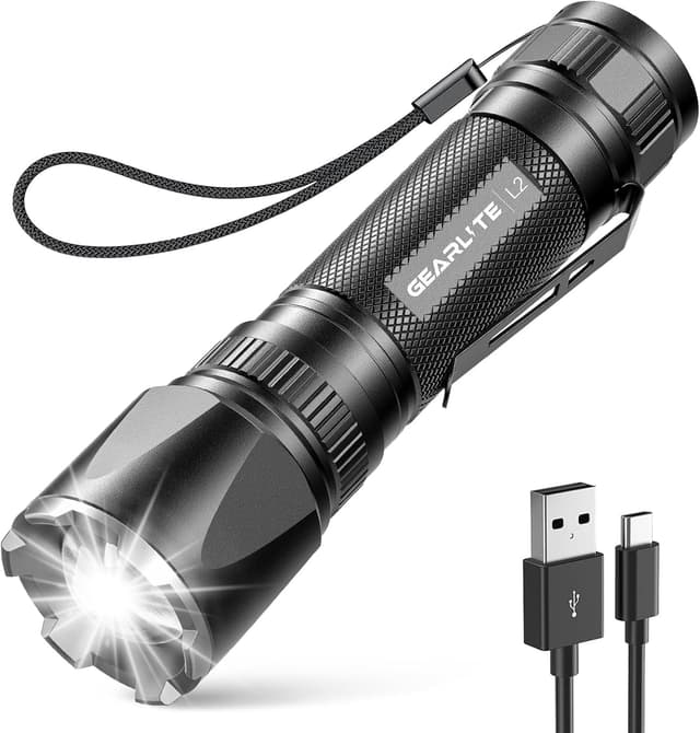 Detalle de GEARLITE LED Torch Rechargeable 3500LM ⌛️?