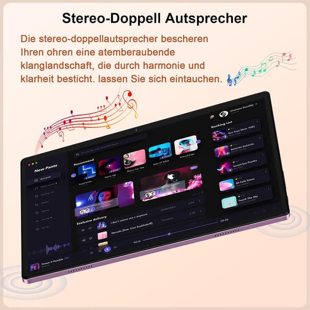 Thumbnail 6 de Dghrti Tablet 10 Zoll Android mit 8.000 mAh