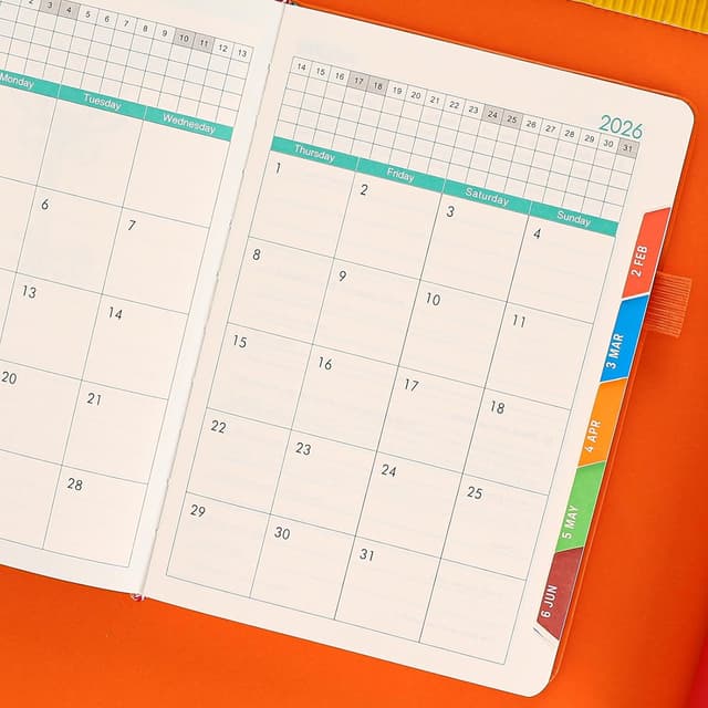 Thumbnail 5 de Agenda 2026 A5 página por día 80 g/m²