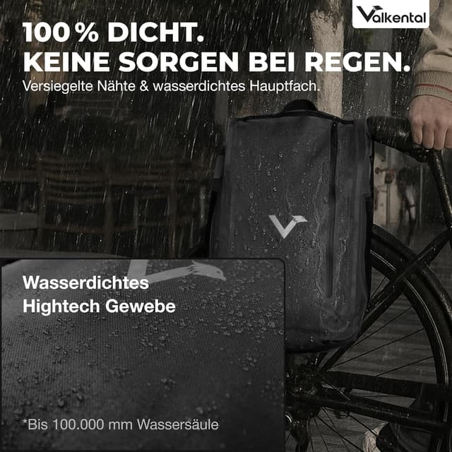 Thumbnail 6 de Valkental UrbanX 2in1 Fahrradtasche & Rucksack 28L
