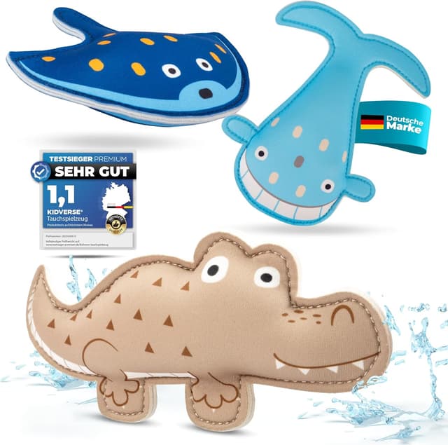Detalle de KIDVERSE Tauchtiere für Kinder – Neopren-Tauchspielzeug für Pool & Meerestiere