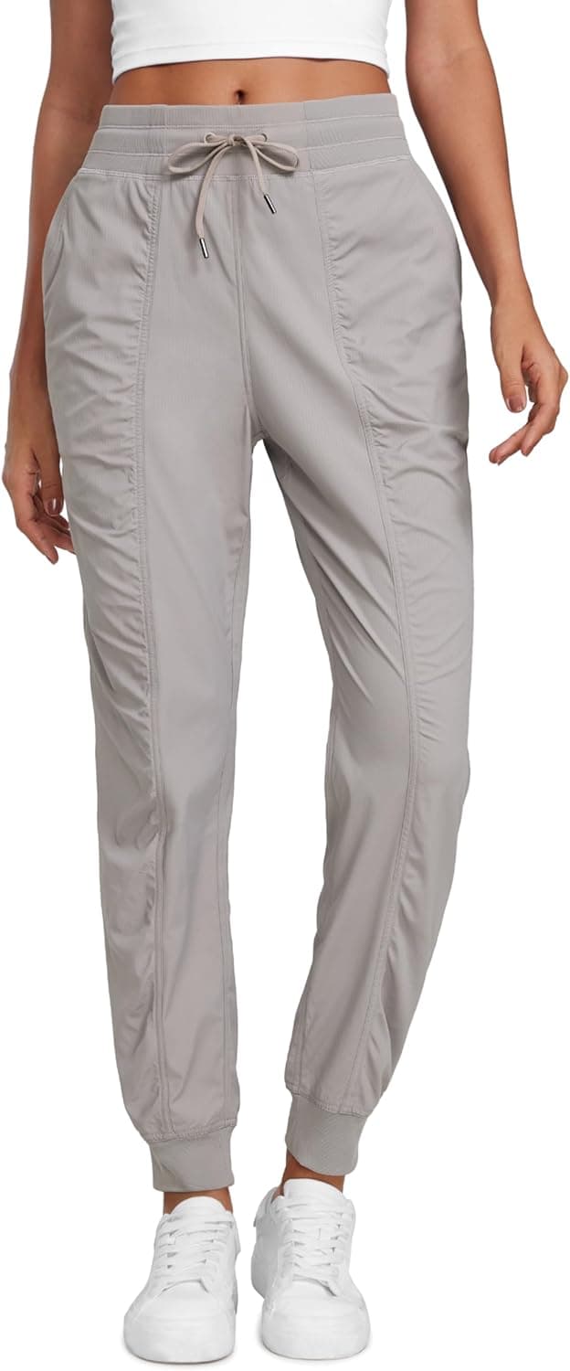 Detalle de CRZ YOGA Pantalon athlétique femme de voyage avec serrage et poches – 72 cm