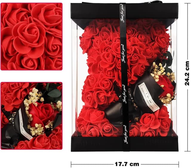 Thumbnail 5 de POHOMEGK Ourse Rose 250 fleurs