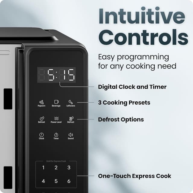 Thumbnail 4 de Chefman Microwave 0.7 Cu. Ft. ⚡